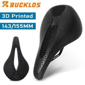 BUCKLOS 3D 프린팅 자전거 안장 143mm 로드 허니콤 시트 쿠션 통기성 MTB