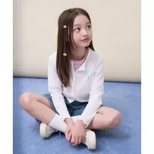 매장정품 빈폴 키즈 BEANPOLE KIDS 여아 핫썸머 차르르 골지 가디건 카디건 아이보리 (BI6241G030) BI6241G