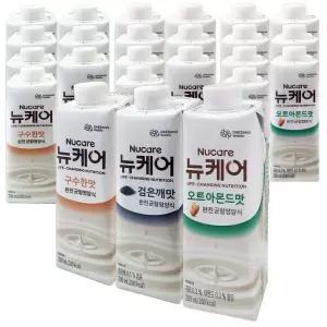 뉴케어 구수한맛+검은깨맛+오트아몬드맛 200mL 8팩씩 24팩