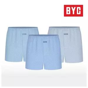 BYC 남성 3매입 더블박서 망사내장 트렁크팬티 MCW1038