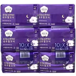 [셀러허브]좋은느낌 유기농순면 내추럴코어 수퍼롱 10개 x 6팩 (S28816453)