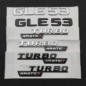 ABS 편지 자동차 펜더 뒷 트렁크 배지 스티커 로고 GLE53 터보 4MATIC 엠블럼 메르세데스 벤츠 53 AMG W167