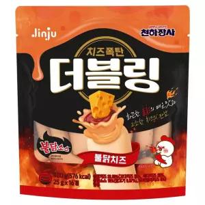 (1+2) 더블링 소시지 불닭치즈, 400g, 1개 3Set