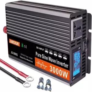 LXWHGSKFK 3000~6000와트 파워 인버터 자동차/LED 디스플레이 AC 콘센트가 있는 가정용 12V~220V 컨버터 RV