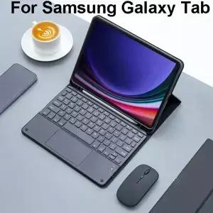 삼성 탭 A9 플러스용 키보드 케이스 태블릿 커버 S8 S9 울트라 S7 FE A8 S6 라이트 A7 매직
