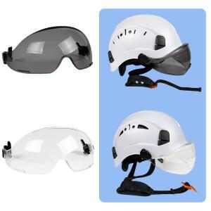 안전모용 외부 바이저 고글 액세서리, ANSI 및 CE 인증 교체 가능, 투명 틴트