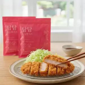 탐탐 돈까스 튀겨나와 편리한 제주 통등심 돈까스 10개 1200g 소스별매