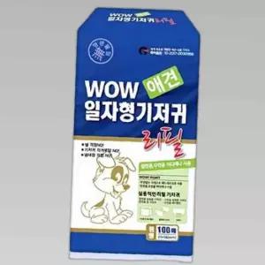 강아지 애견용 일자형 기저귀 리필용 100매 중형