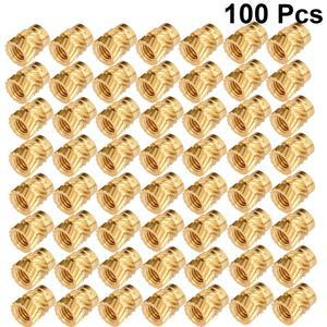 노브너트 100PCS M3 널링 황동 히트 세트 임베디드 VORON 3D 너트 M3X5X4 인서트 내열성 프린터