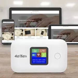 포켓 무선 와이파이 50Mbps 미니 야외 핫스팟 3000mAh 휴대용 라우터 SIM 카드 슬롯 포함 4G