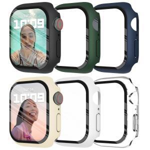 강화 유리 + 커버 호환용 Apple 워치 watch 9 8 41mm 45mm 42mm 38mm PC 범퍼 화면 보호기 케이스 i워치 wa