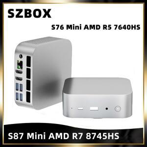 SZBOX 미니 PC 듀얼 DD R7 S76 R5 S87 AMD 8745HS 7640HS
