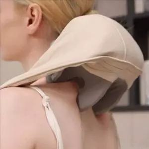 [콩심팥심]온열 무선목 마사지기 승모근 어깨 마사지기 안마기 허리