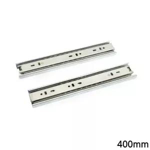 주방수납 혜명몰 볼레일 서랍레일 35mmx400mm 3단 가구레일 밥솥다이레일 밥통선반레일 렌지대레일 슬라이드레일