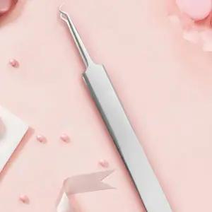 [셀러에이드]곡선형 블랙헤드 압출기 정밀 핀셋 모공 피지 제거기 미용 도구 0.9mm