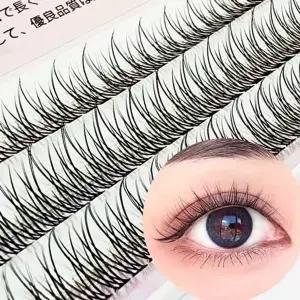 자연 가닥 속눈썹 데일리 셀프 속눈썹 아이래쉬 뷰티 부분 블랙