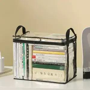 접이식 대용량 수납 가방 학생 기숙사 책 정리함 투명 방수 가정용 및 상자
