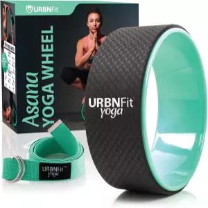 URBNFit 요가 휠 허리 과 긴장을 돕기 위해 스트레칭과 유연성을 설계된 2인치 롤러 내구성 있는 소재와