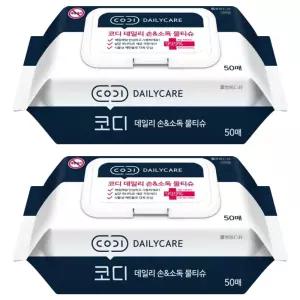 코디 데일리 손 앤 소독 물티슈 캡형