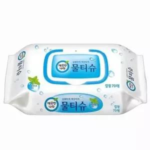 깨끗한나라 페퍼민트 물티슈 캡형