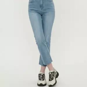 오너클랜 여성 스판 일자 청바지 슬림핏 밑단컷팅 데님 팬츠 청바지 일자청바지 슬림핏 스판청바지