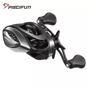 PISCIFUN Alloy M2 베이트캐스팅 릴 76 기어비 마그네틱 브레이크 베이트캐스터 8kg 드랙 0 BB 8g 경량