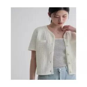 에잇세컨즈 니트 재킷 화이트 여름가디건 35645AWMH1 6281326