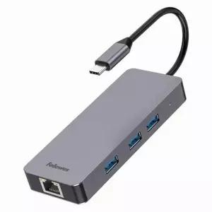 USB-C 멀티허브 노트북 맥북 컴퓨터 허브 타입 포트 랜선 Fellowes