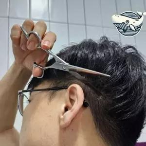 [콩심팥심]전문가용 미용 이발 가위 셀프 이발 가위 스테인리스 앞머리 가정용