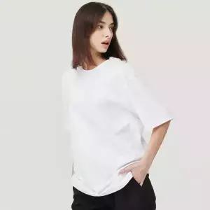 [어썸스튜디오] 남여공용 레이어드 롱 반팔 티셔츠_ASBTSS001