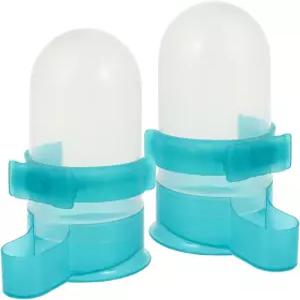 키산겔 2Pcs 자동 조류 급수기 비둘기 병 물 마시기 클립 버디 케이지 코카티엘 러브버드 장식용