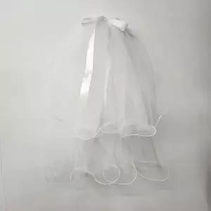 [MEJJP38366]셀프웨딩 데일리 베일 리본베일 면사포