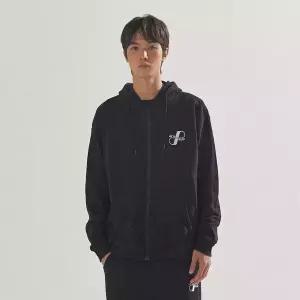 [팔랩] 시그니처 로고 자수 오버핏 후드 집업_PL24S3HZ001