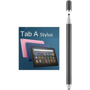 삼성 갤럭시 탭 A11 /A11+ /A9+ /A8 플러스 /A7 라이트용 2-in-1 스타일러스 펜 패드 프로 /폰 /파이어 HD /표면 테이블 모든 터치 장치(블랙)