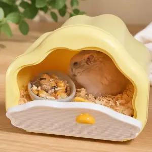 햄스터 구름 모양 관찰 하우스 투명 은신처 집 소동물 용품