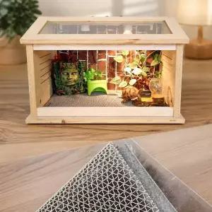 파충류 사육장 보습 방수 바닥재 패드 5 x 40cm 3in트 크레용품