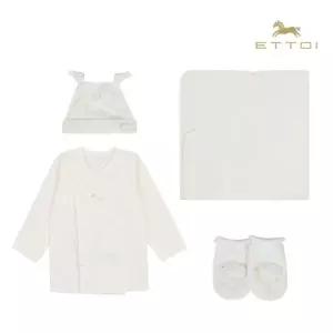 [롯데백화점]에뜨와 에딘배내저고리&모자&속싸개&양말SET 07T517003/임신,출산,조카선물,양띠