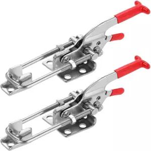 HARFINGTON 2pcs 431 토글 래치 클램프 M6 x 50 772파운드 용량 조절 가능 빠른 릴리스 풀 304 스테인리스