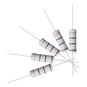 uxcell 10Pcs 100옴 저항기 5W 5% 공차 금속 산화막 샤프트 리드 DIY 전자 프로젝트 및 실험용 난연성