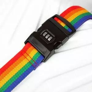다이얼 캐리어 레인보우 수화물 여행용 잠금 보안 벨트