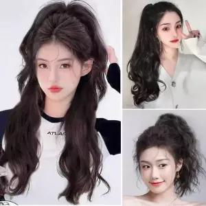 포니테일 가발 모음전 10종 S컬 달비 머리 롱 긴 웨이브 묶음머리