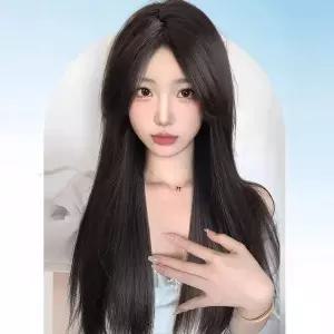 [셀러에이드]슈켄 간단착용 산뜻한 시스루뱅 사이드뱅 긴생머리 가발