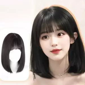 [셀러에이드]리코 기본형 가벼운 단발 스타일 매쉬 여성 풀가발