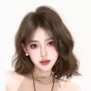 [셀러에이드]카네아 물결웨이브 가벼운 단발 스타일 여성 풀가발
