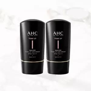AHC 마스터즈 톤업 선 세럼 50ml x2개 골프 야외활동 스포츠선크림