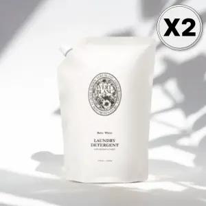 베르블랑 아기 세탁 세제 중성 화이트향 1L 리필, X2