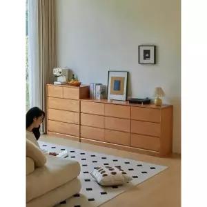 서랍장 800x400x97mm 4단 제품 내추럴