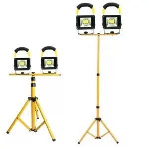 이우 50W LED 충전식 야외 캠핑 작업등 조 스탠드