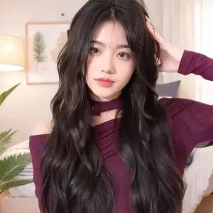 메쉬 웨이브 가발 물결펌 통가발 여자 망사 2color