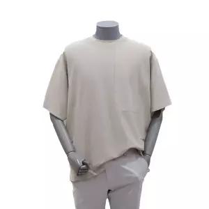 [롯데백화점]본매그넘 BON 24S/S 절개 포인트 오버핏 써커 베이지 남성 티셔츠 (BN4MTS755)